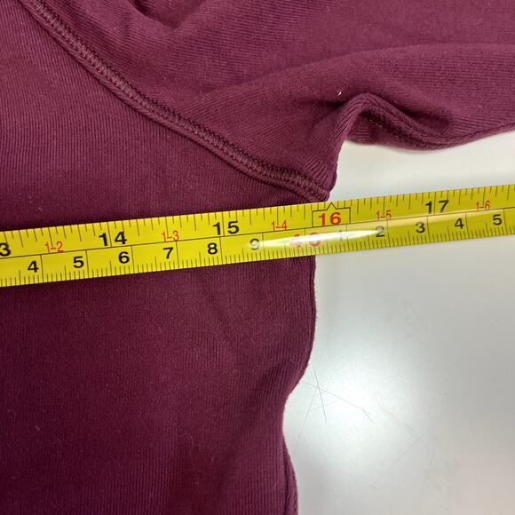 Lululemon Small Burgundy Maroon Its Rulu Long Sleeve Top 1/2 Zip Pullover Jacket - Picture 12 of 13